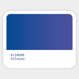 Pantone palette Cobalt Sticker